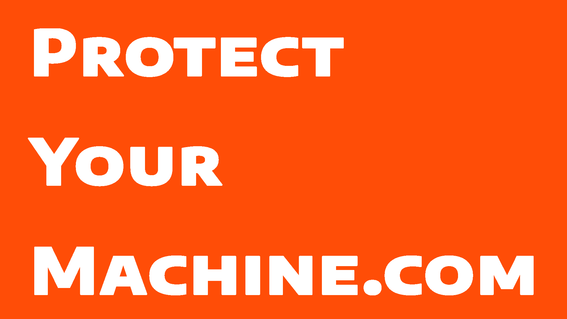 Protect Your Machine logo